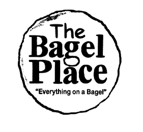 THE BAGEL PLACE "EVERYTHING ON A BAGEL" logo
