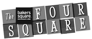 THE BAKERS SQUARE. RESTAURANT & PIES FOUR SQUARE logo
