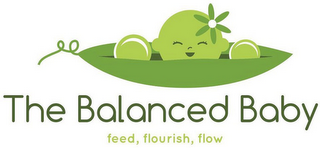 THE BALANCED BABY FEED, FLOURISH, FLOW logo