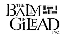 THE BALM IN GILEAD INC. logo