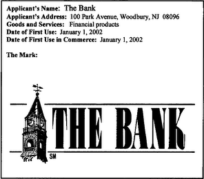 THE BANK logo
