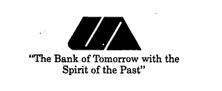 "THE BANK OF TOMORROW WITH THE SPIRIT OF THE PAST" UA logo