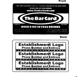THE BAR CARD logo