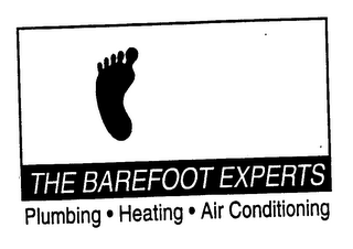 THE BAREFOOT EXPERTS PLUMBING-HEATING-AIR CONDITIONING logo