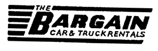 THE BARGAIN CAR & TRUCK RENTALS logo