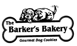 THE BARKER'S BAKERY GOURMET DOG COOKIES logo