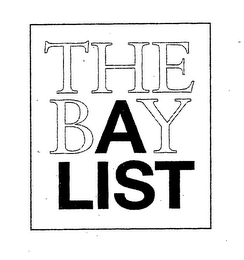 THE BAY LIST logo