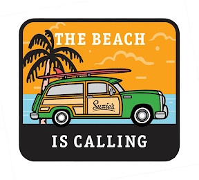 THE BEACH IS CALLING SUZIE'S logo