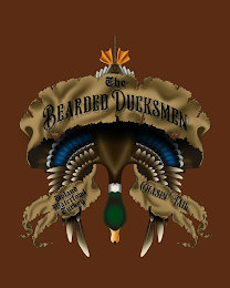 THE BEARDED DUCKSMEN UPLAND WATERFOWL TURKEY CHASIN' TAIL logo