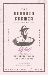 THE BEARDED FARMER BEVILL FAMILY VINEYARDS EST 1977 2025 VTG LIMITED RELEASE DRY CREEK VALLEY SAUVIGNON BLANC SONOMA COUNTY HEALDSBURG, CALIF. 12.1 PERCENT ALC. BY VOL 750 M.L. logo
