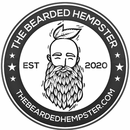 THE BEARDED HEMPSTER EST 2020 THEBEARDEDHEMPSTER.COM logo