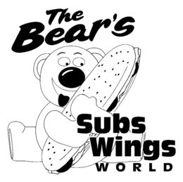 THE BEAR'S SUBS WINGS WORLD logo