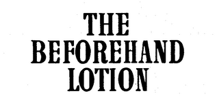 THE BEFOREHAND LOTION logo