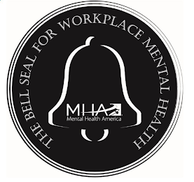 THE BELL SEAL FOR WORKPLACE MENTAL HEALTH MHA MENTAL HEALTH AMERICA logo