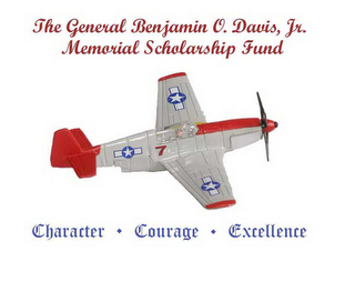THE BENJAMIN O. DAVIS, JR. MEMORIAL SCHOLARSHIP FUND CHARACTER COURAGE EXCELLENCE logo
