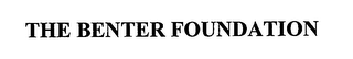 THE BENTER FOUNDATION logo