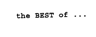 THE BEST OF ... logo