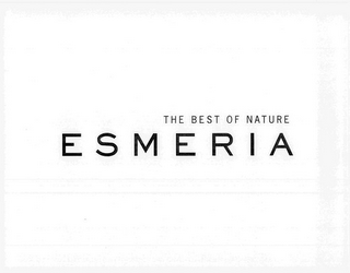 THE BEST OF NATURE ESMERIA logo