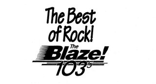 THE BEST OF ROCK! THE BLAZE! 1035 logo