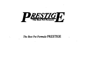 THE BEST PET FORMULA PRESTIGE logo