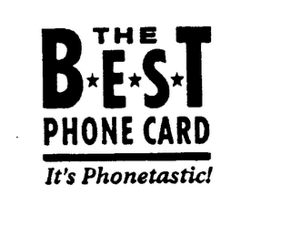 THE BEST PHONE CARD IT'S PHONETASTIC! logo