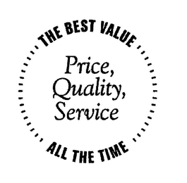 THE BEST VALUE PRICE, QUALITY, SERVICE ALL THE TIME logo