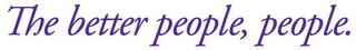 THE BETTER PEOPLE, PEOPLE. logo