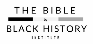 THE BIBLE IS BLACK HISTORY INSTITUTE logo