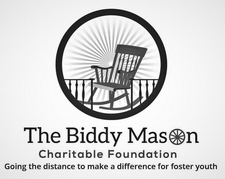 THE BIDDY MASON CHARITABLE FOUNDATION GOING THE DISTANCE TO MAKE A DIFFERENCE FOR FOSTER YOUTH logo
