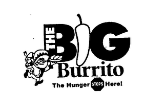 THE BIG BURRITO THE HUNGER STOPS HERE! logo