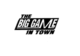 THE BIG GAME IN TOWN logo
