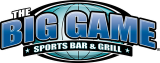 THE BIG GAME SPORTS BAR & GRILL logo
