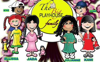 THE BIG PLAYHOUSE FAMILY KYE ELLISSA JADA JULIANNE LIAM KAMI logo