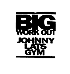 THE BIG WORK OUT JOHNNY LATS GYM logo