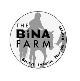 THE BINA FARM BELIEVE IMAGINE NURTURE ACHIEVE logo