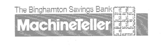 THE BINGHAMTON SAVINGS BANK MACHINETELLER logo