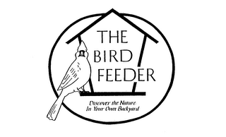 THE BIRD FEEDER DISCOVER THE NATURE IN YOUR OWN BACKYARD logo