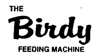 THE BIRDY FEEDING MACHINE U.S. PAT. 5,156,112 logo