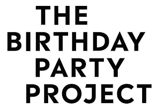 THE BIRTHDAY PARTY PROJECT logo