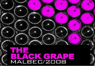 THE BLACK GRAPE MALBEC/ 2008 logo