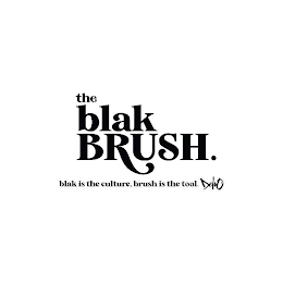 THE BLAK BRUSH. BLAK IS THE CULTURE, BLAK IS THE TOOL. DEL logo