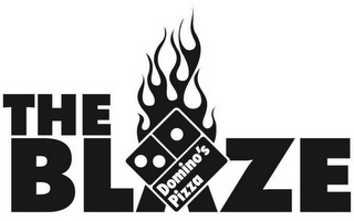 THE BLAZE DOMINO'S PIZZA logo
