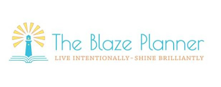 THE BLAZE PLANNER LIVE INTENTIONALLY - SHINE BRILLIANTLY logo