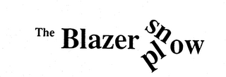 THE BLAZER SNOW PLOW logo