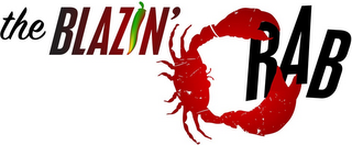 THE BLAZIN' CRAB logo