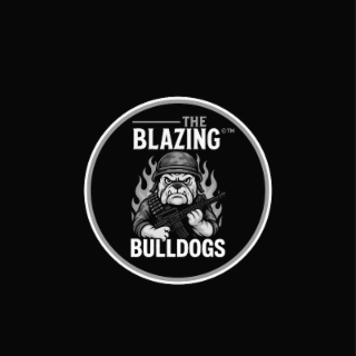 THE BLAZING BULLDOGS logo