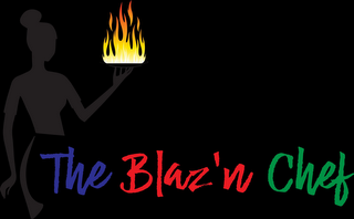 THE BLAZ'N CHEF logo