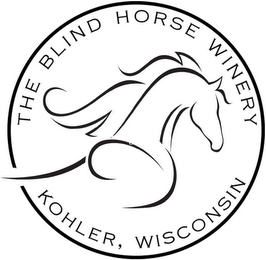 THE BLIND HORSE WINERY KOHLER, WISCONSIN logo
