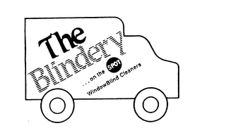 THE BLINDERY...ON THE SPOT WINDOWBLIND CLEANERS logo
