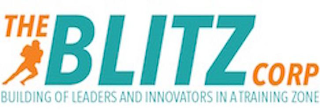 THE BLITZ CORP BUILDING OF LEADERS AND INNOVATORS IN A TRAINING ZONE logo